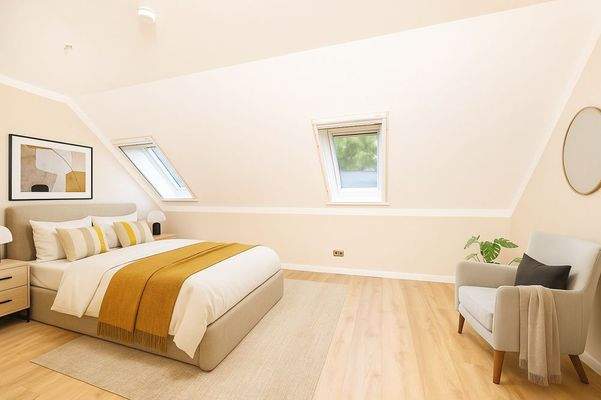 Möblierungsbeispiel Schlafzimmer