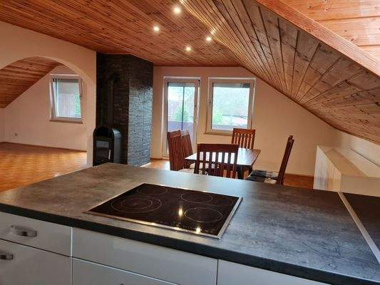 DG Wohn-Essbereich von der Küche aus