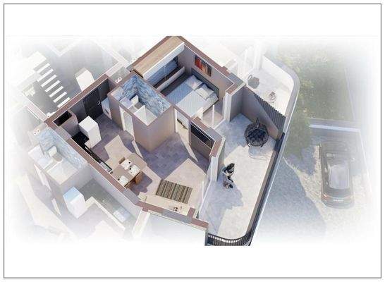 Kreta – Chania-Lentariana: Moderne Neubauwohnung mit einem Schlafzimmer zu verkaufen