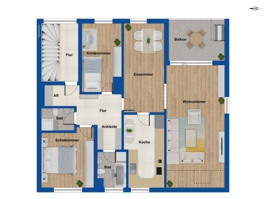 Grundriss 3. Obergeschoss