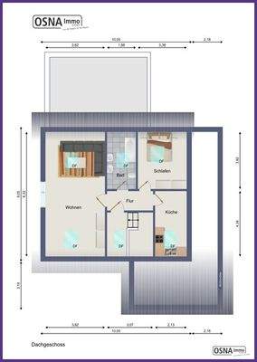 Grundriss Dachgeschoss Hinterhaus