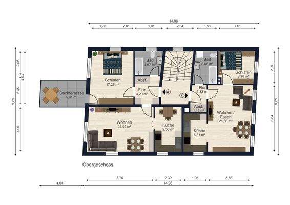 Grundriss Obergeschoss