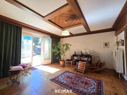 Zimmer 6 Sicht zur Terrasse