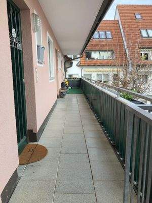 Laubengang zur Wohnung