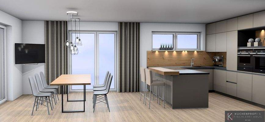 offener Wohn-Essbereich