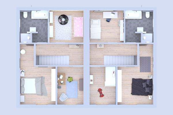 Doppelhaus Naunhof Grundriss Obergeschoss