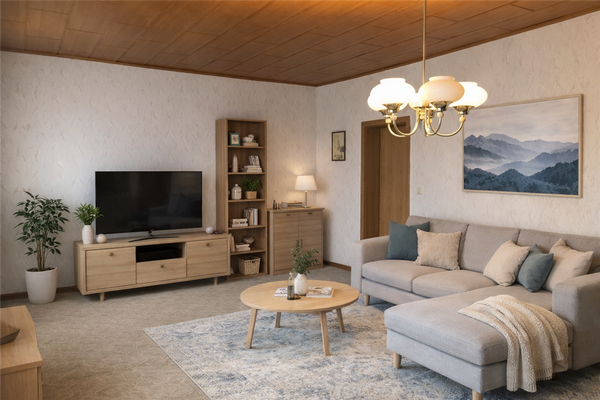 Wohnzimmer - virtually staged