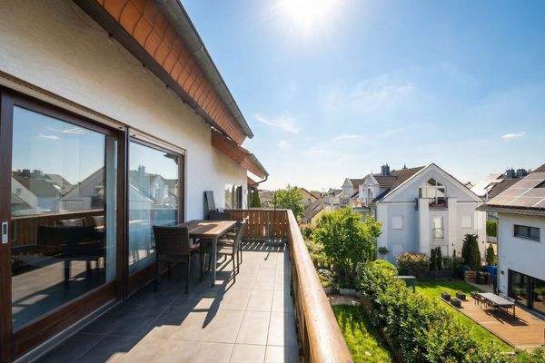 Balkon am Wohnzimmer