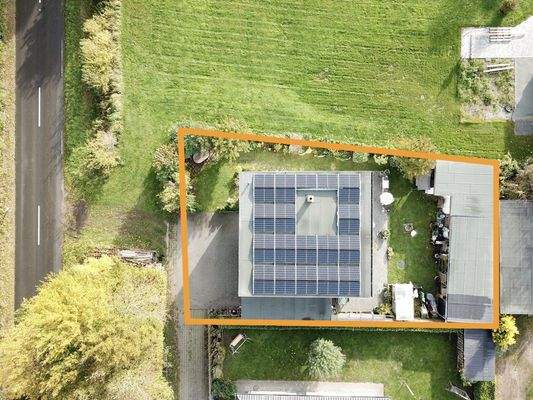 Das Grundstück in Vogelperspektive