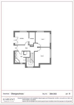 Grundriss Obergeschoss