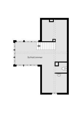 Grundrissskizze Dachgeschoss