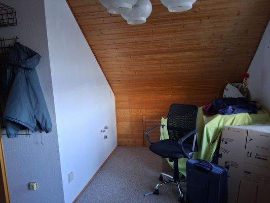 Anschlüsse für eine Küche im Dachgeschoss bei Bedarf