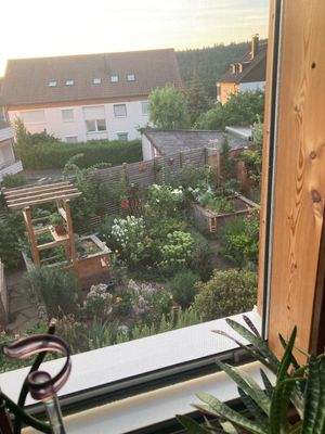 Blich aus dem DG in den Garten