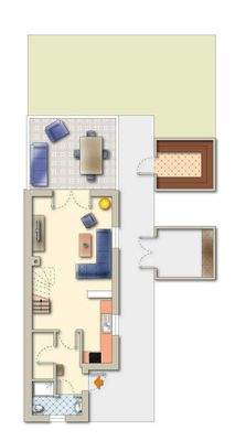 Grundriss Erdgeschoss Haus 1