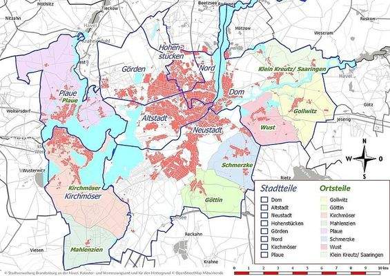 Karte Brandenburg an der Havel