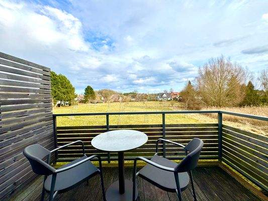 Balkon Blick ins Grüne
