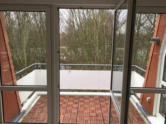 Blick auf den Balkon