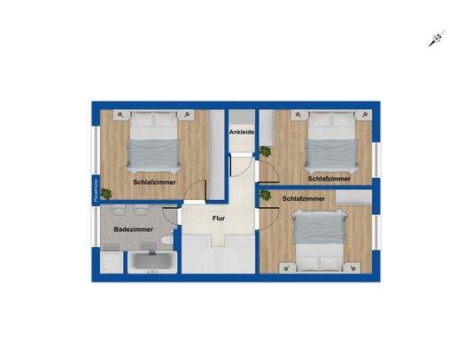 Grundriss Obergeschoss