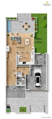 Grundrisszeichnung Erdgeschoss