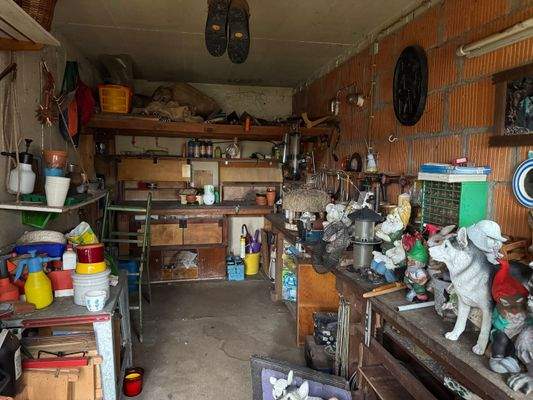 Werkstatt unter Garage