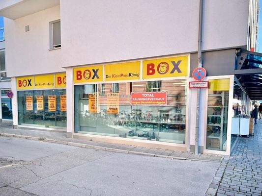 Seitliche Schaufenster