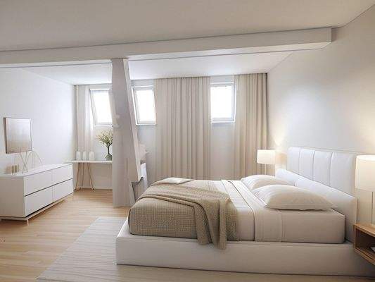 Schlafzimmer Homestaging KI Bsp. OG