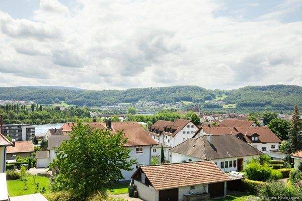 Blick auf Rhein und Säckinger Münster