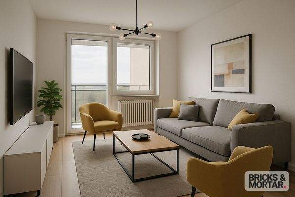 Wohnzimmer KI generiert