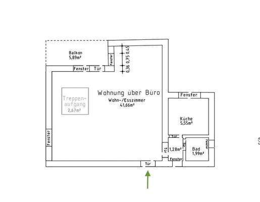 Grundriss Maisonettewhg. OG/ Anbau