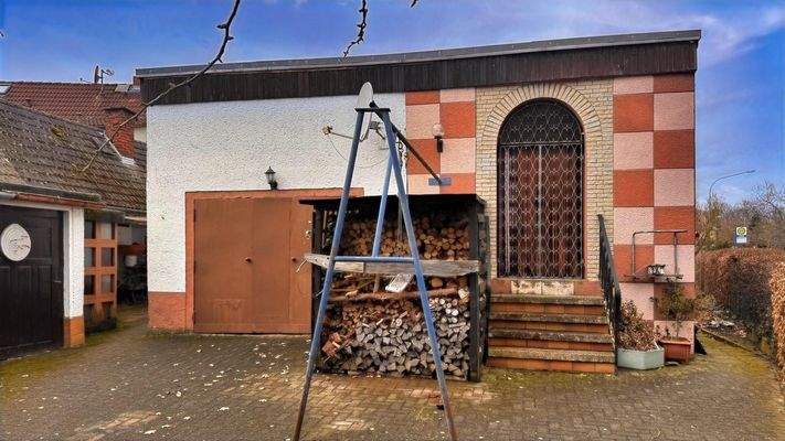 Zugang zur Erweiterung des Anbaues