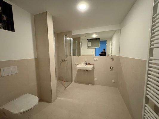 modernes Badezimmer mit Dusche