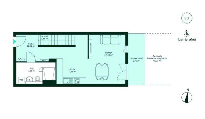 Grundriss des Erdgeschosses