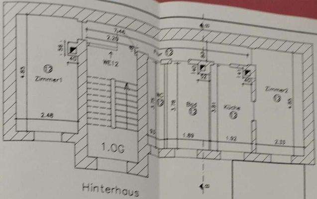 Grundriss Hinterhaus 1 OG