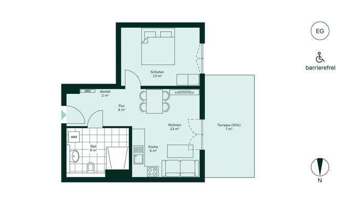 Grundriss der Eigentumswohnung