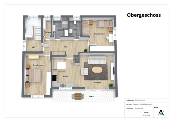 Grundriss Obergeschoss