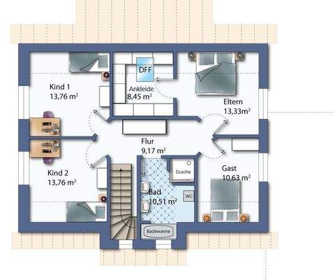 Grundriss 1.Obergeschoss