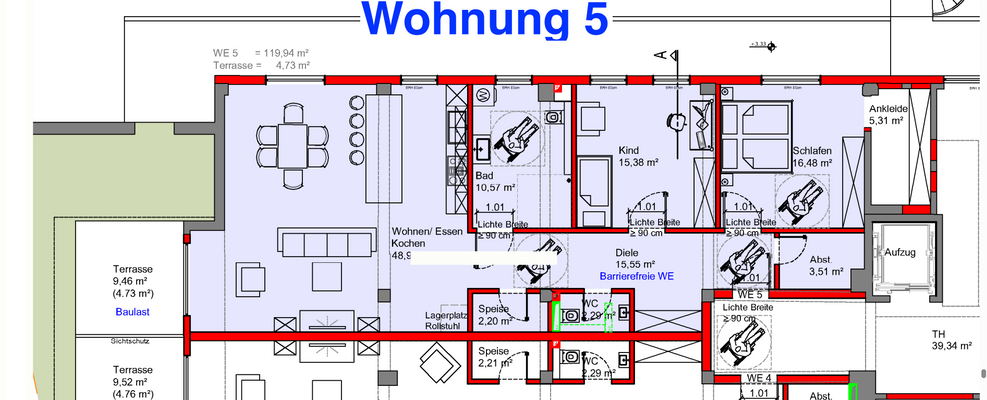 Wohnung Nr. 5 im Erdgeschoß in 55566 Bad Sobernheim Eckweilerstraße Nahansicht