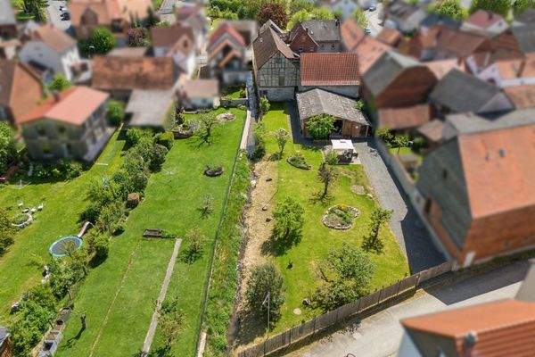 gesondert zu erwerbendes Baugrundstück/Gartenansicht Drohne