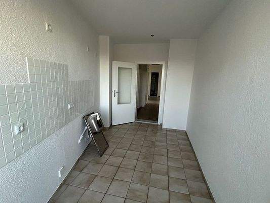 Der Platz für die Einbauküche