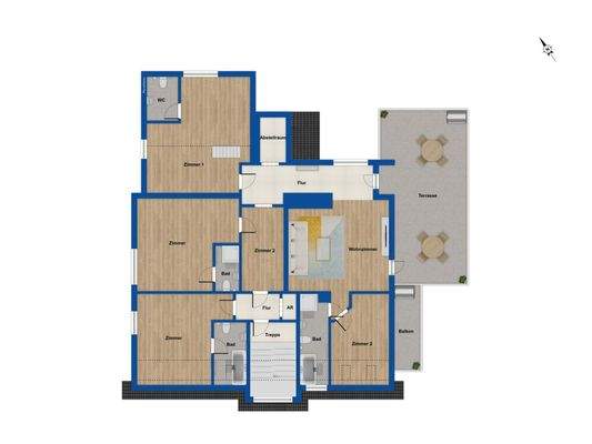 Grundriss Obergeschoss