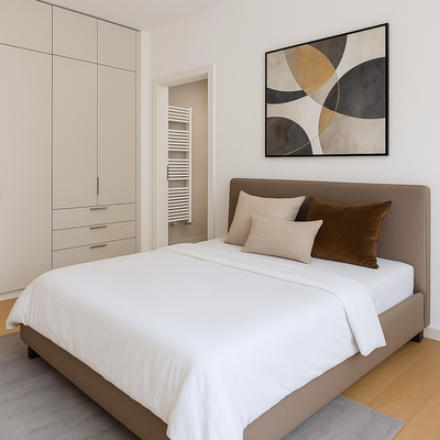 Schlafzimmer mit En-Suite-Badezimmer