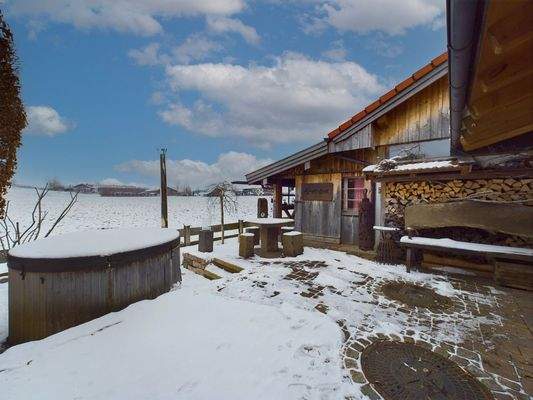 Garten zum freien Feld / Party-Stadl