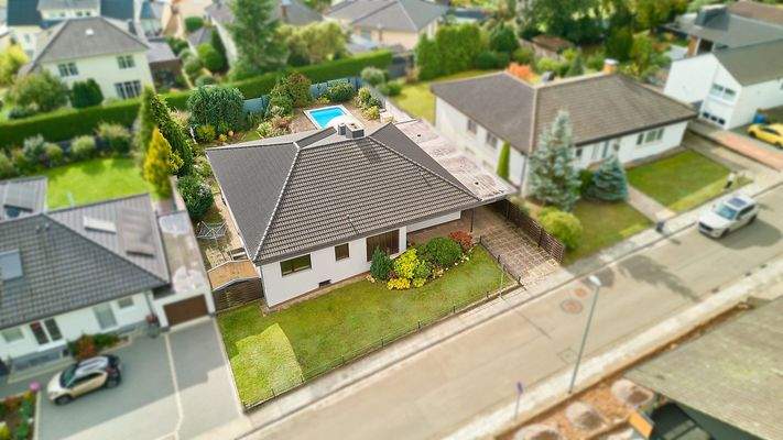 Vogelperspektive Straße