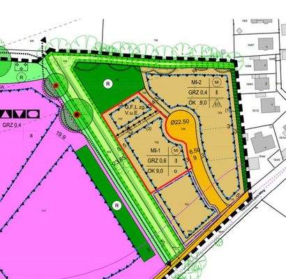 Draufsicht auf das gesamte Grundstück