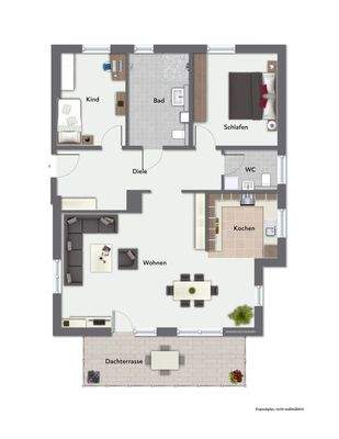 Grundriss nicht maßstabsgerecht