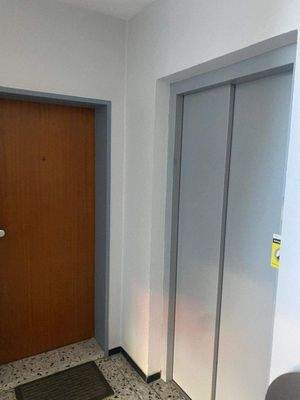 Blick auf den Fahrstuhl