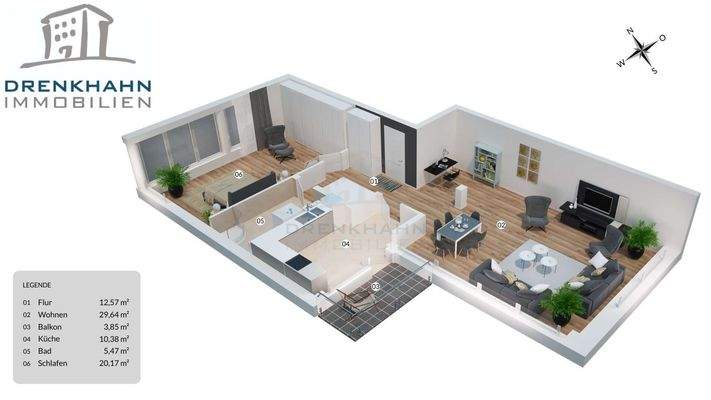 3D Grundriss 2.OG links