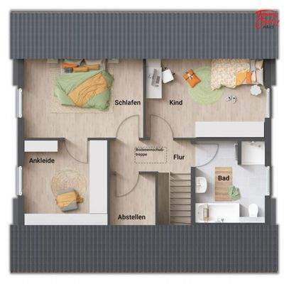 Grundriss OG Ankleide