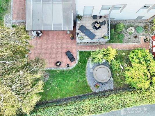 Aufsicht Gartenbereich