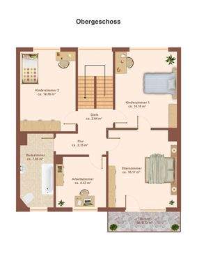 Grundriss Obergeschoss